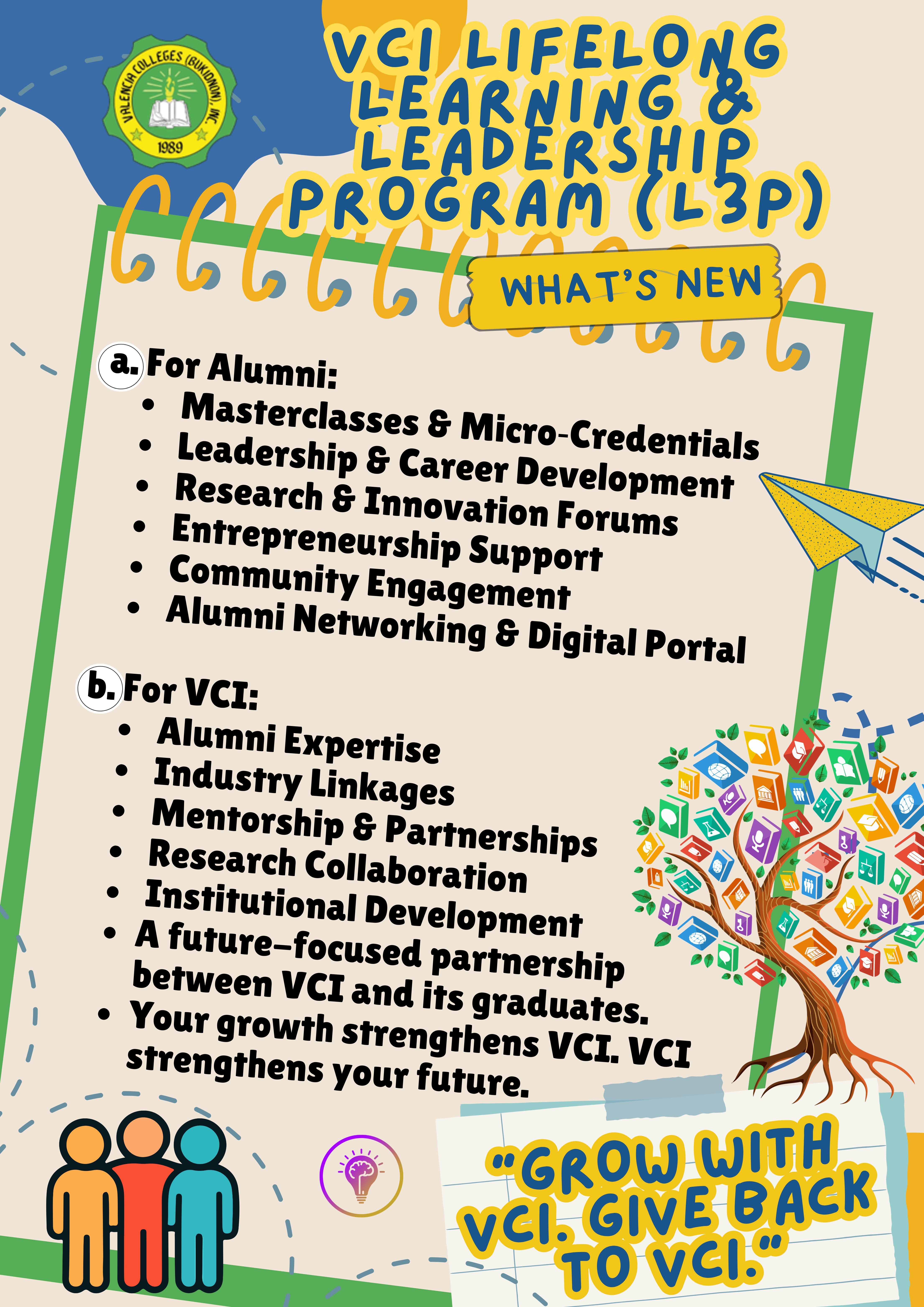 VCI Lifelong Learning & Leadership Program (L3P) — What's New